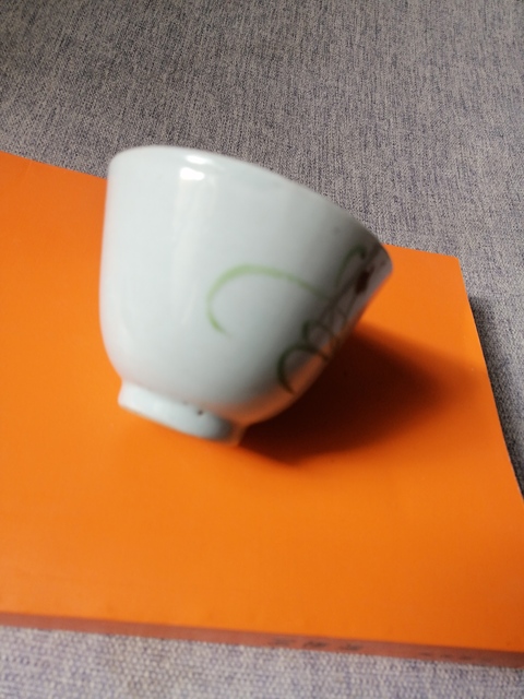 古玩陶瓷民國粉彩杯真品鑒賞圖