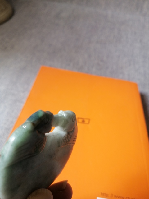 古玩玉器翡翠雕“如意鎖佩”真品鑒賞圖