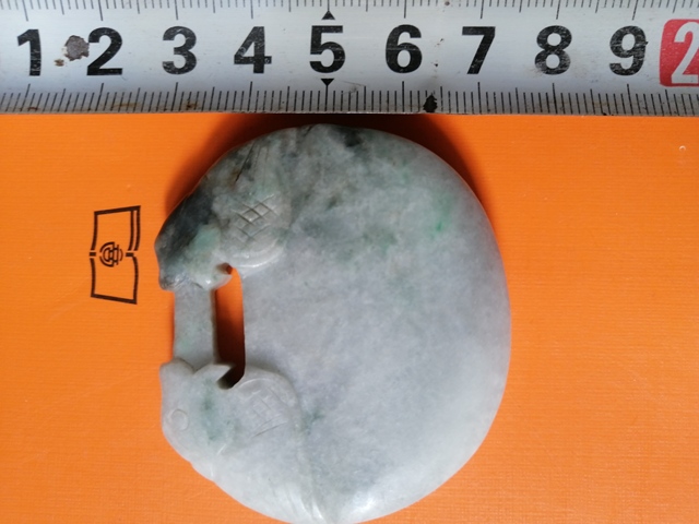 古玩玉器翡翠雕“如意鎖佩”真品鑒賞圖