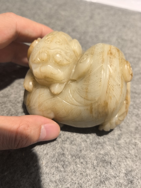 古玩玉器和田玉雕“瑞獸”真品鑒賞圖