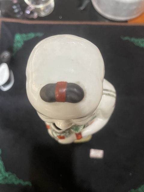 古玩陶瓷五彩執(zhí)蓮?fù)釉煜裾嫫疯b賞圖