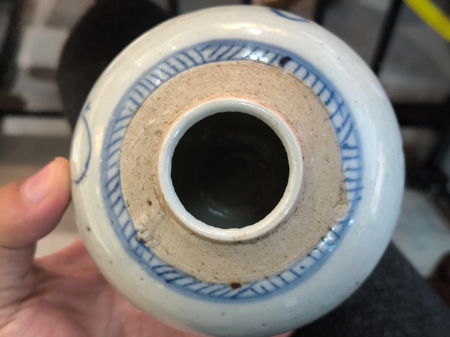 古玩陶瓷青花山水人物紋罐真品鑒賞圖