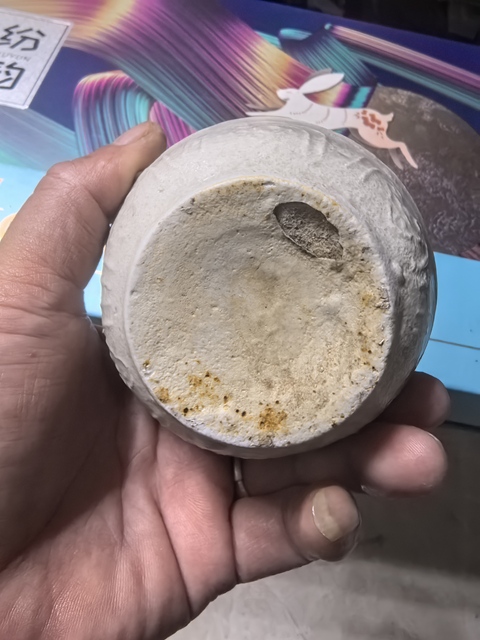 古玩陶瓷卵白釉花卉紋執壺真品鑒賞圖