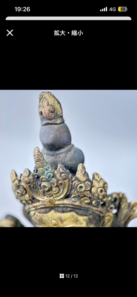 古玩銅器度母像真品鑒賞圖