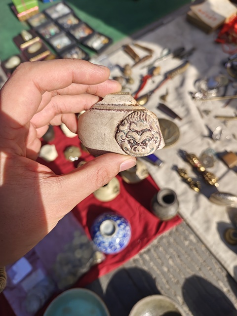 古玩陶瓷獅耳爐標本真品鑒賞圖