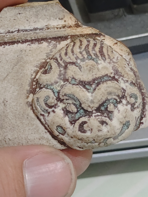 古玩陶瓷獅耳爐標本真品鑒賞圖