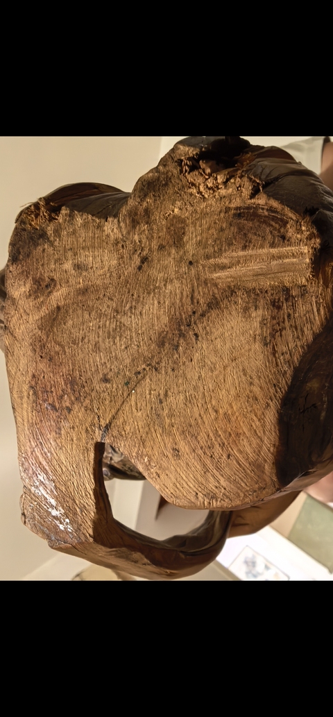 古玩雜項崖柏雕件真品鑒賞圖