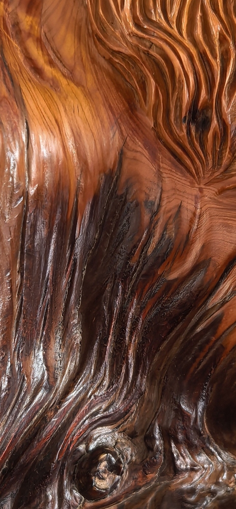 古玩雜項崖柏雕件真品鑒賞圖