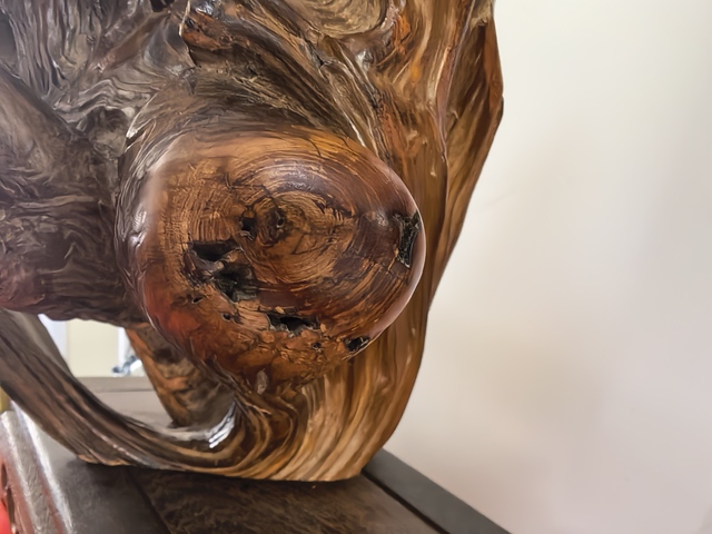 古玩雜項崖柏雕件真品鑒賞圖