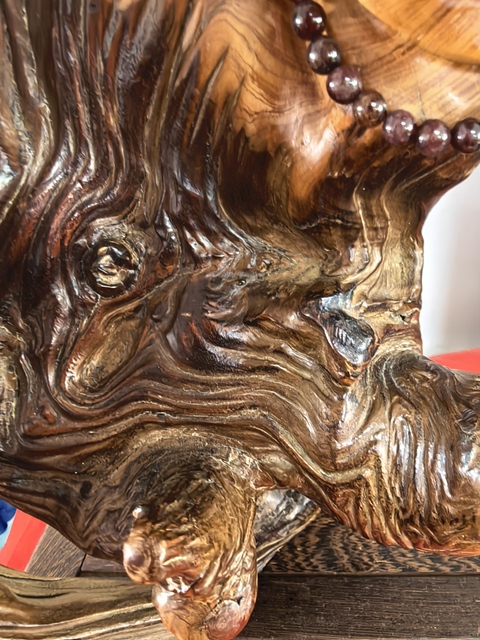 古玩雜項崖柏雕件真品鑒賞圖