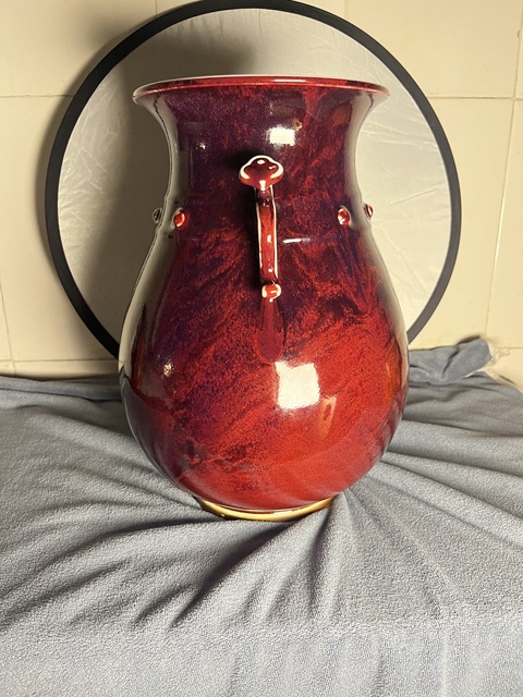 古玩陶瓷鈞窯尊真品鑒賞圖