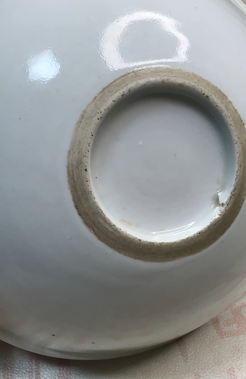 古玩陶瓷青花百子紋盤（日本）真品鑒賞圖