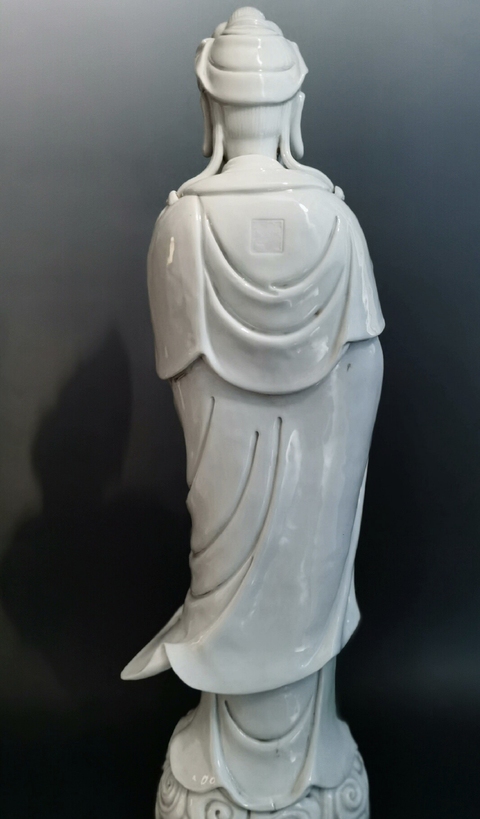 古玩陶瓷德化窯觀音真品鑒賞圖