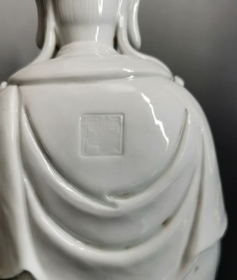 古玩陶瓷德化窯觀音真品鑒賞圖