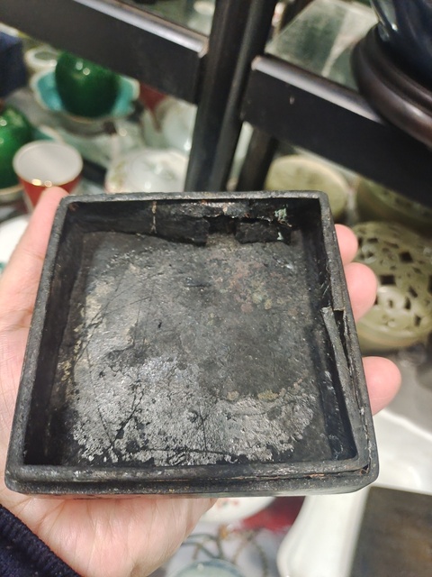 古玩銅器銅硯臺真品鑒賞圖