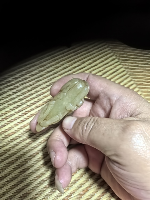 古玩玉器牧駱駝玉擺件真品鑒賞圖