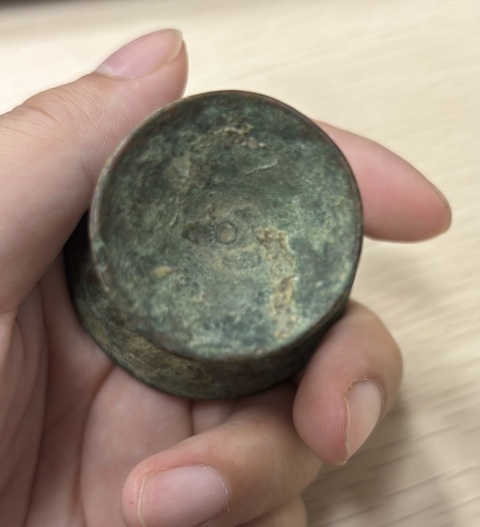 古玩銅器中亞銅高足杯真品鑒賞圖