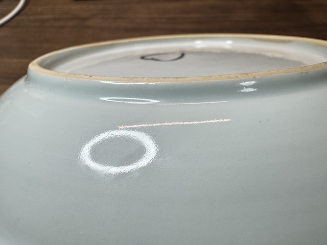 古玩陶瓷乾隆青花盤真品鑒賞圖