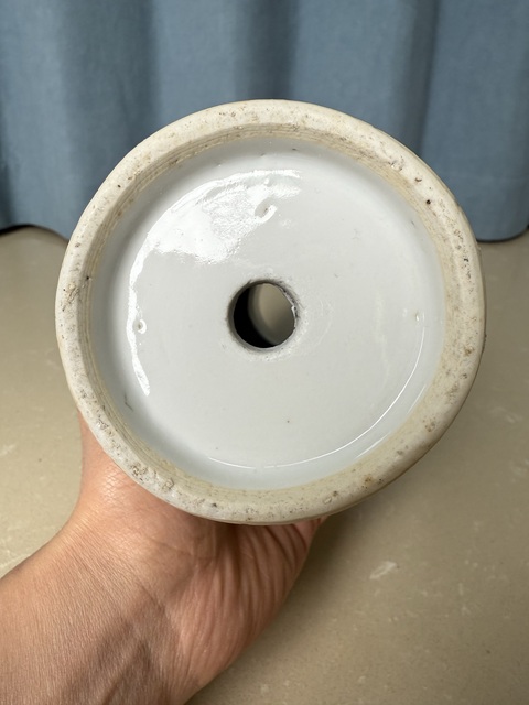 古玩陶瓷清同治·極品五彩三國人物故事 左慈戲曹操圖雙耳盤口瓶拍賣，當前價格4100元