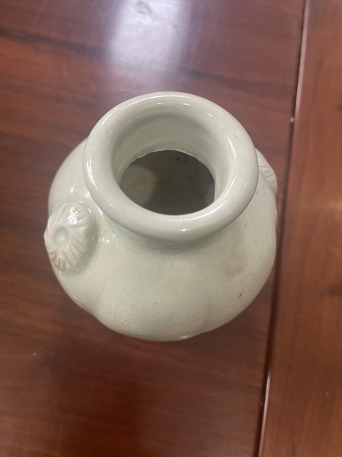 古玩陶瓷青白釉瓜楞罐真品鑒賞圖