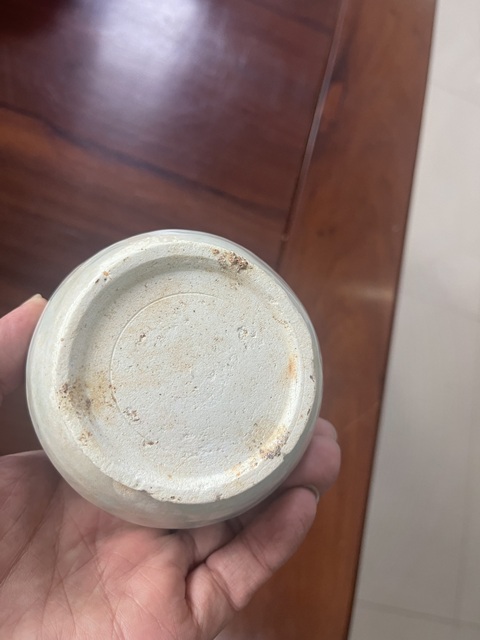 古玩陶瓷青白釉瓜楞罐真品鑒賞圖