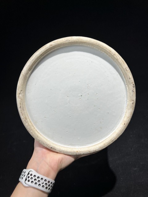 古玩陶瓷樓臺亭閣人物山水紋青花將軍罐真品鑒賞圖