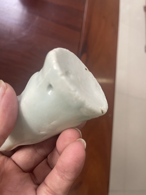 古玩陶瓷清晚民國時期送子觀音塑像真品鑒賞圖