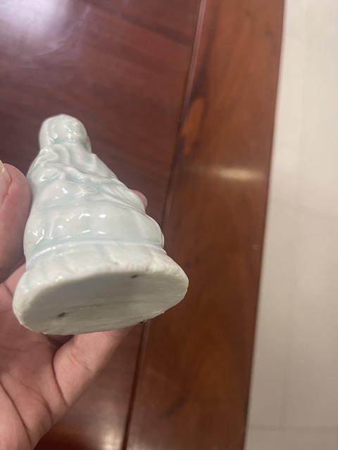 古玩陶瓷清晚民國時期送子觀音塑像真品鑒賞圖