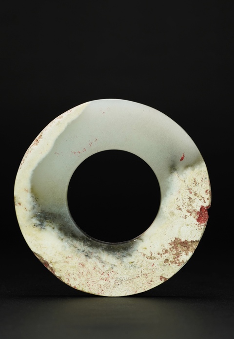 古玩玉器齊家文化玉璧真品鑒賞圖