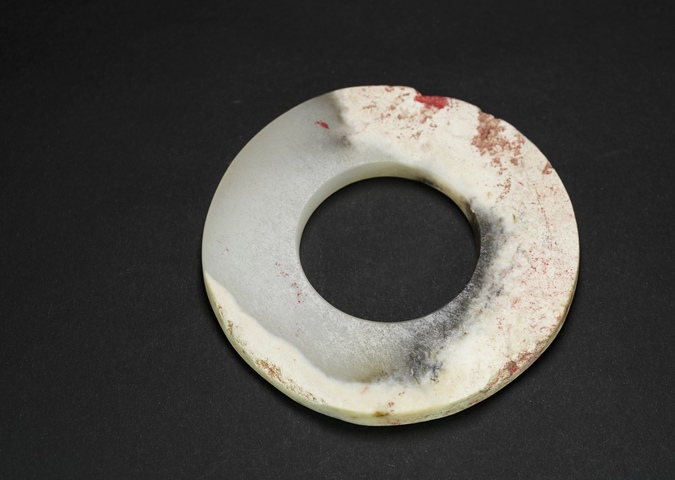 古玩玉器齊家文化玉璧真品鑒賞圖