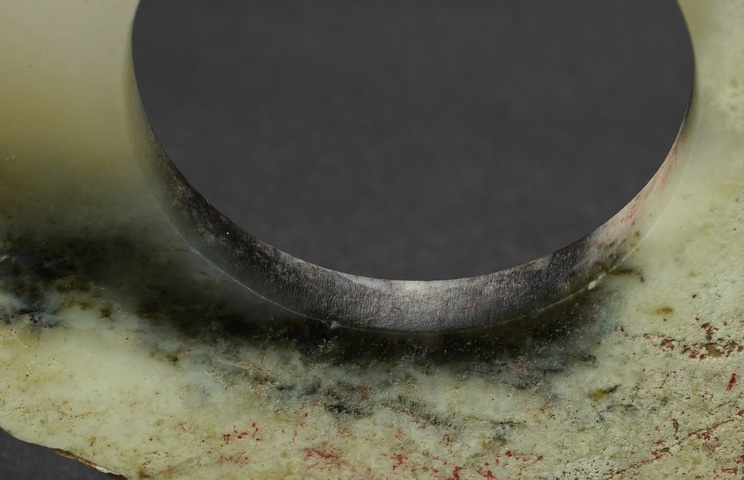 古玩玉器齊家文化玉璧真品鑒賞圖