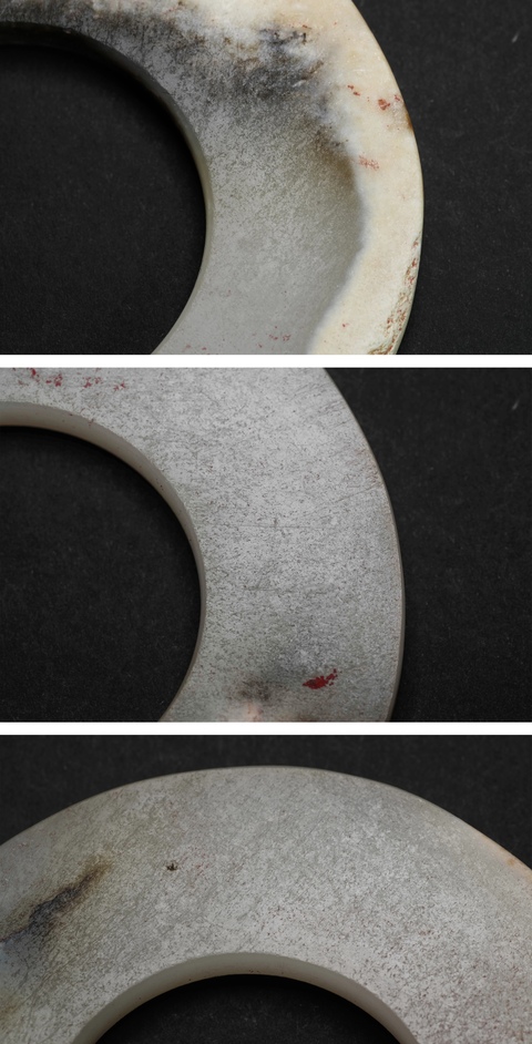 古玩玉器齊家文化玉璧真品鑒賞圖