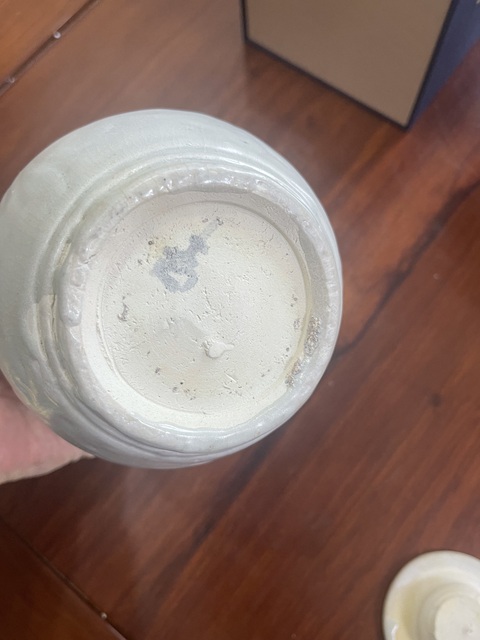 古玩陶瓷青白釉刻花執壺真品鑒賞圖