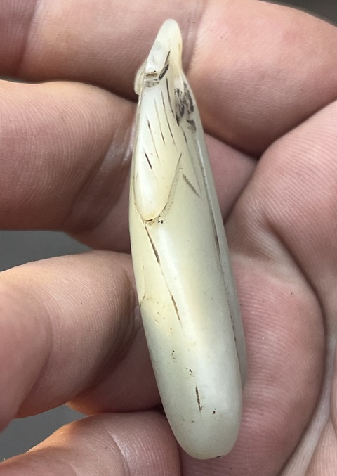 古玩玉器和田玉雕“瓜果墜”真品鑒賞圖