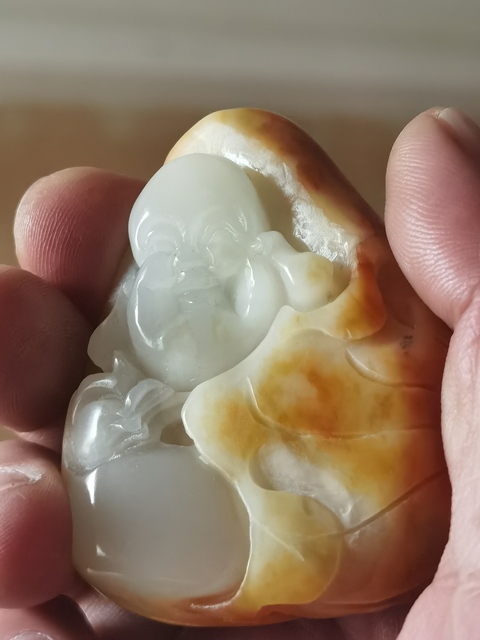 古玩玉器和田玉彌勒佛雕件真品鑒賞圖