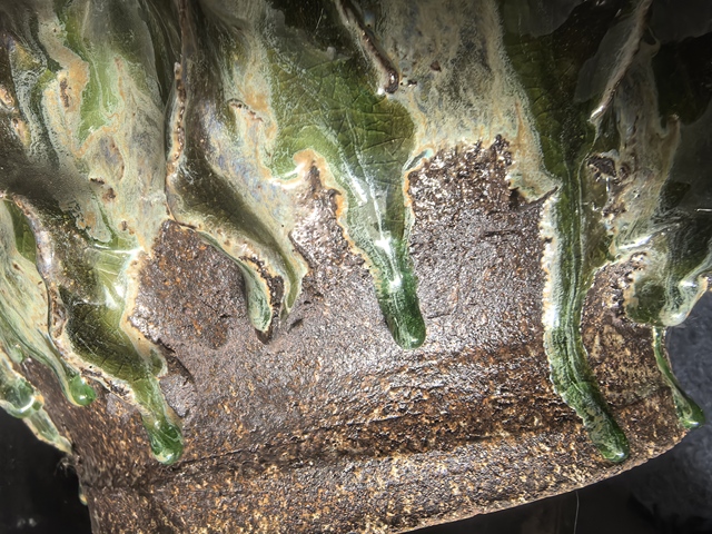 古玩陶瓷青釉花器真品鑒賞圖