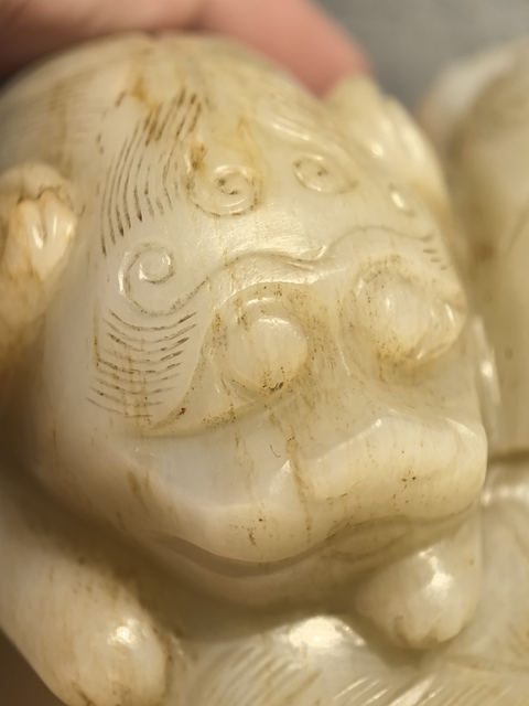 古玩玉器和田玉雕“瑞獸”真品鑒賞圖