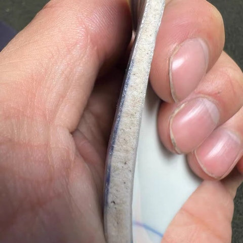 古玩陶瓷成化青花嬰戲瓷片真品鑒賞圖