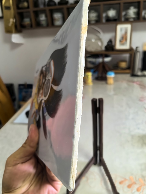 古玩陶瓷臉譜瓷板畫真品鑒賞圖