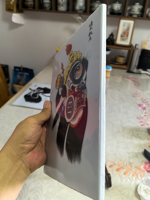 古玩陶瓷臉譜瓷板畫真品鑒賞圖