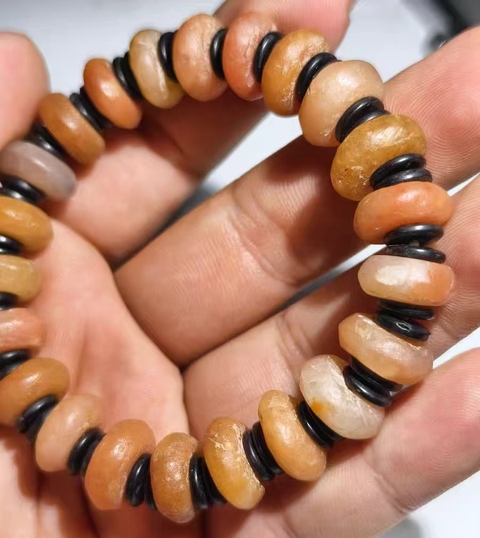 古玩玉器紅瑪瑙珠串真品鑒賞圖