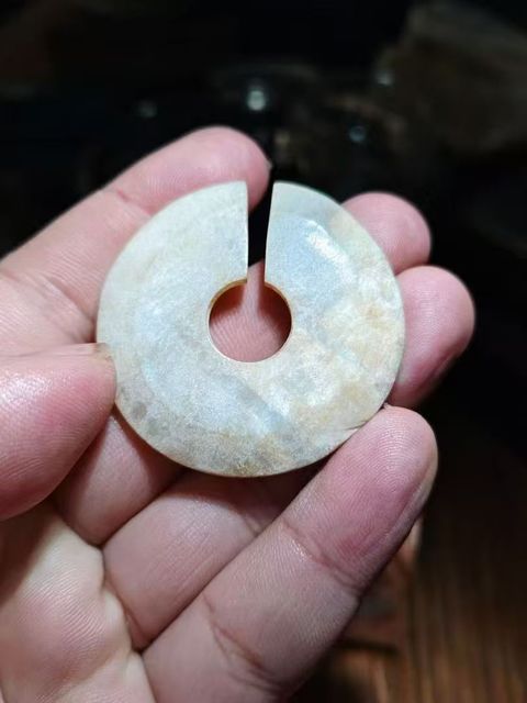 古玩玉器玉玦真品鑒賞圖