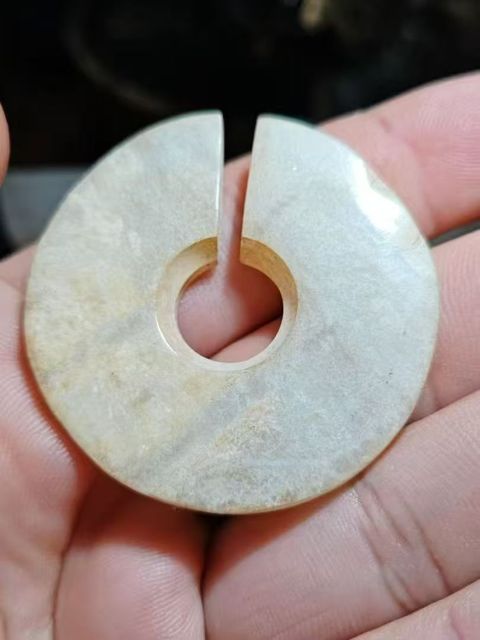 古玩玉器玉玦真品鑒賞圖