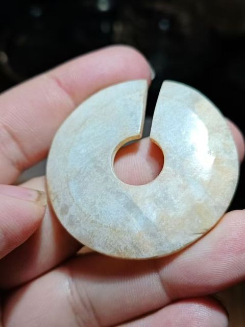 古玩玉器玉玦真品鑒賞圖