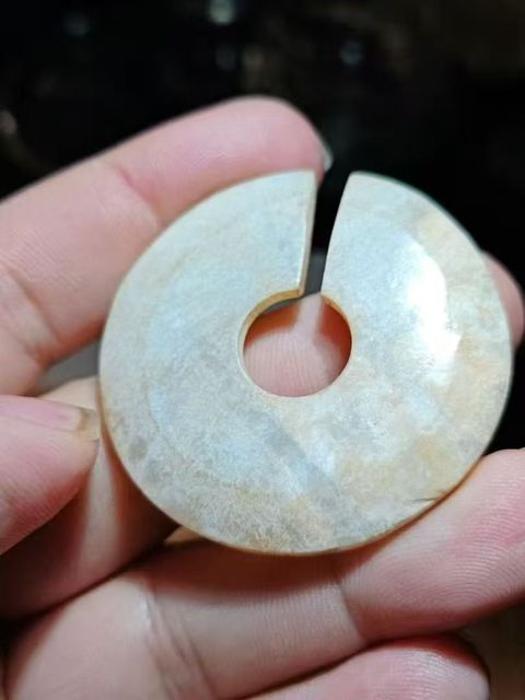 古玩玉器玉玦真品鑒賞圖