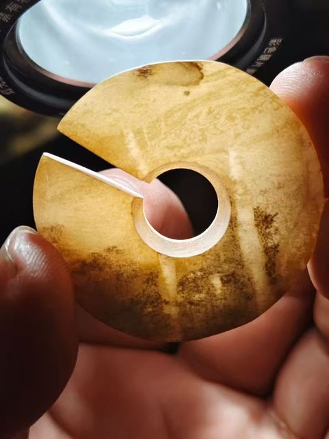 古玩玉器玉玦真品鑒賞圖