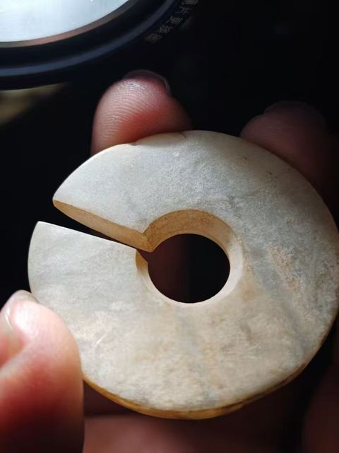 古玩玉器玉玦真品鑒賞圖