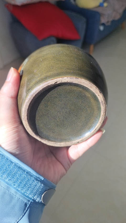 古玩陶瓷晚清茶葉末釉罐拍賣，當前價格999元