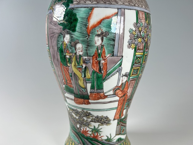 古玩陶瓷清晚期·五彩人物故事紋觀音瓶拍賣，當(dāng)前價(jià)格5418元