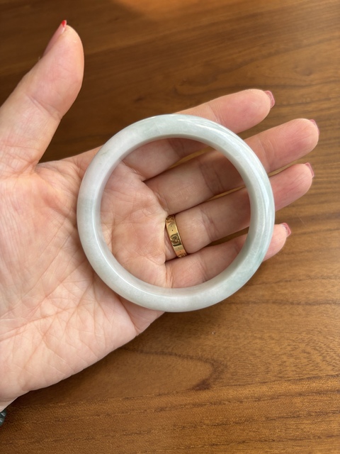 古玩玉器翡翠A貨手鐲真品鑒賞圖